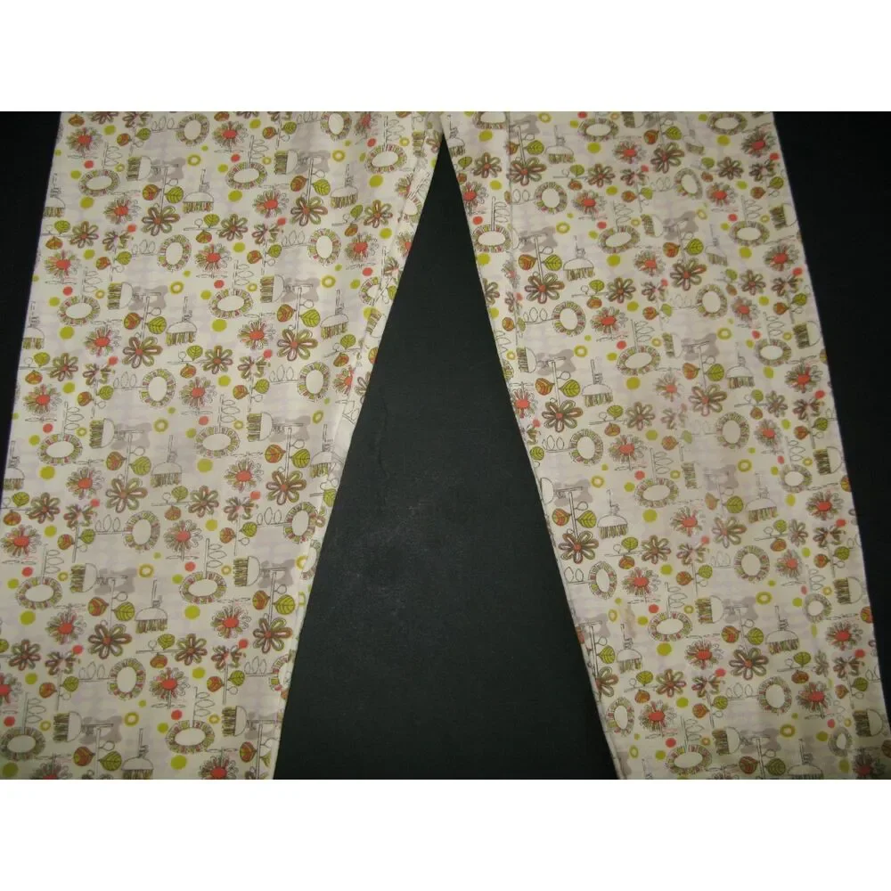 Matilda Jane girls leggings 8 10 You & Me cream beige flower Minny Minnie pants